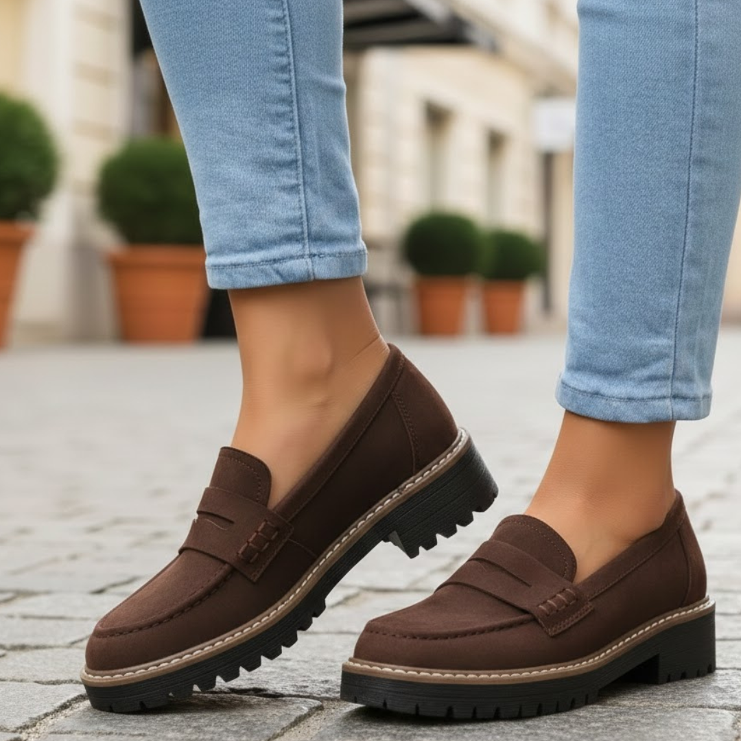 Women's Orthopedic Loafers with Cushioned Insole for All-Day Comfort