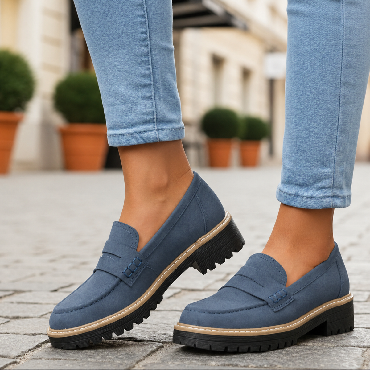 Women's Orthopedic Loafers with Cushioned Insole for All-Day Comfort