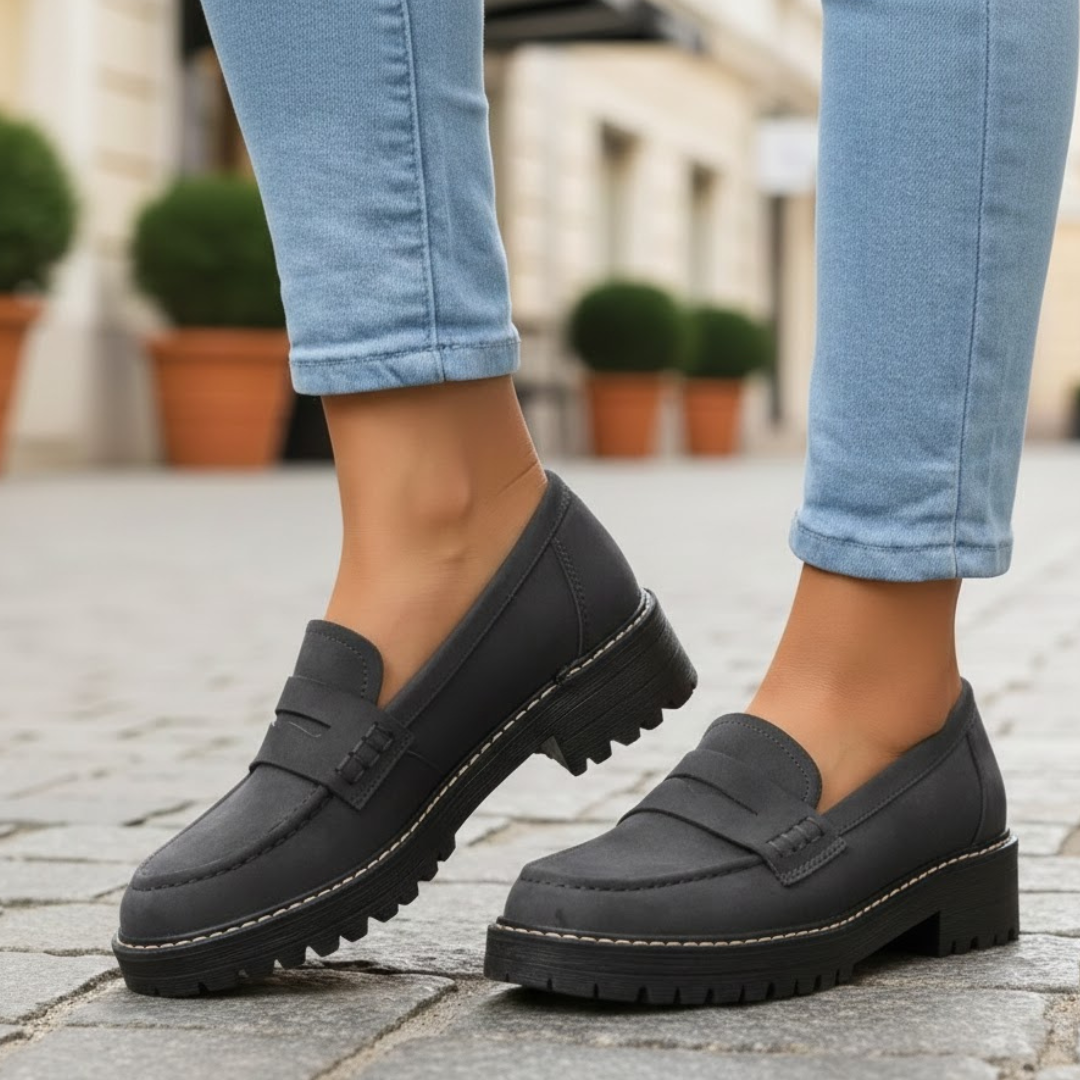 Women's Orthopedic Loafers with Cushioned Insole for All-Day Comfort