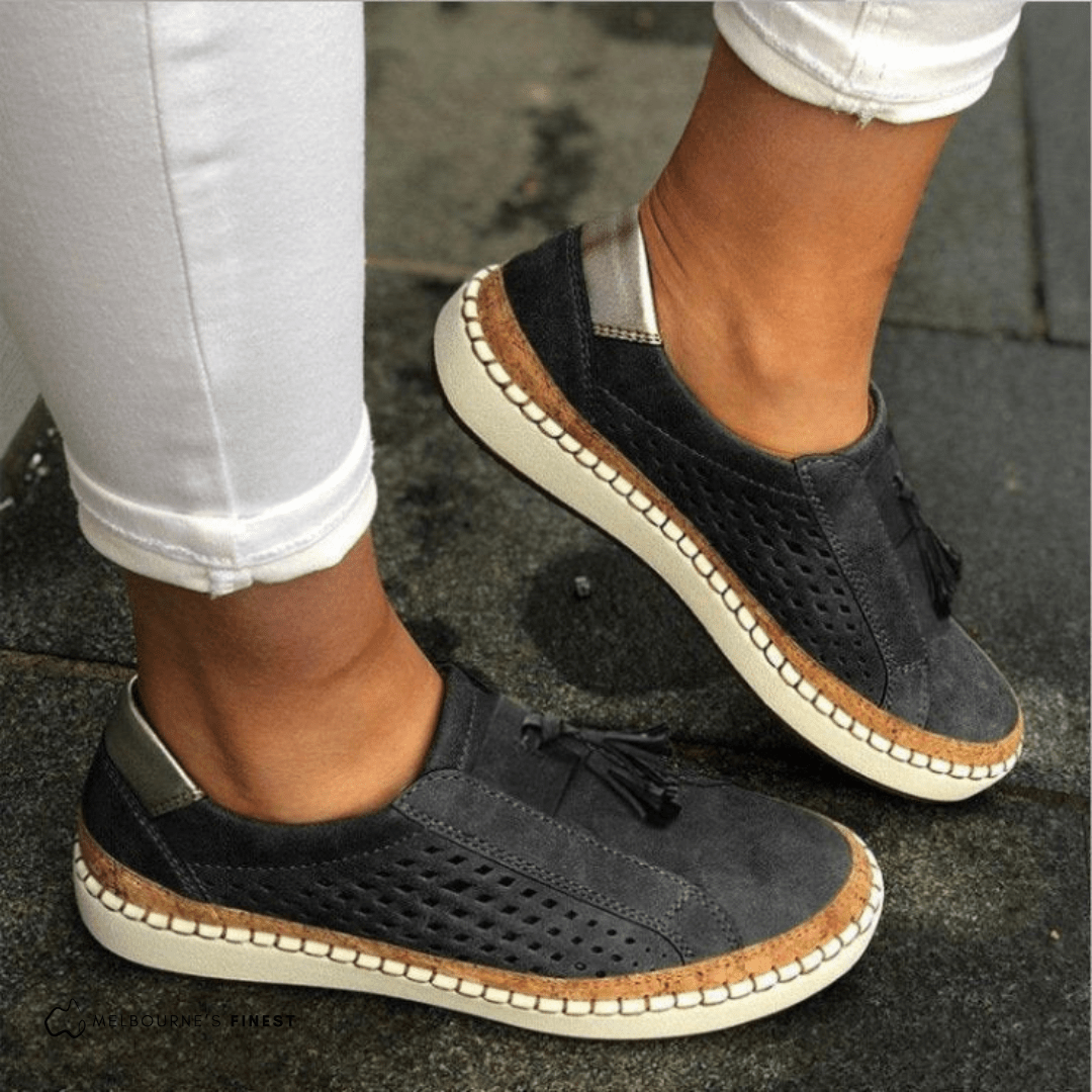Women's Orthopedic Perforated Slip-On Sneakers