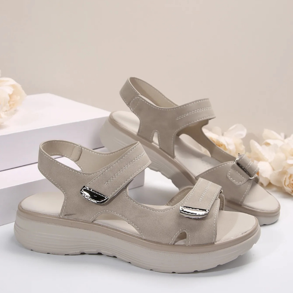 Women's Orthopedic Sandals with Adjustable Straps, Anatomical Support, and Elegant Design