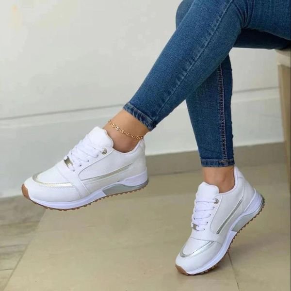 Women's Orthopedic Walking Sneakers with Memory Foam Sole