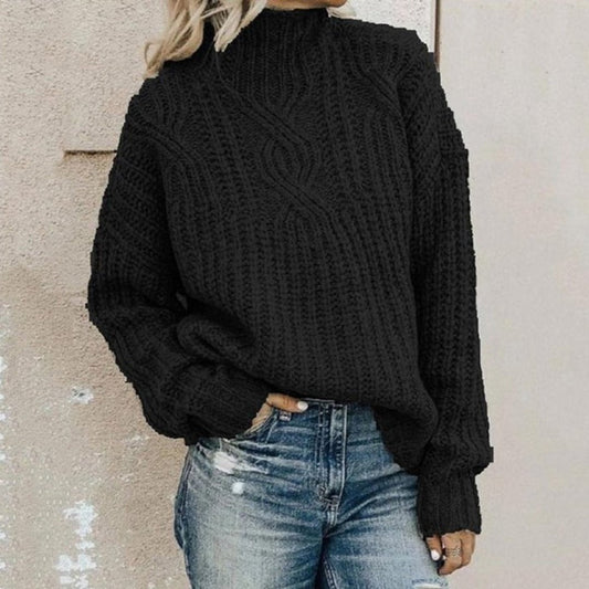 Women's Oversized Cable-Knit Sweater