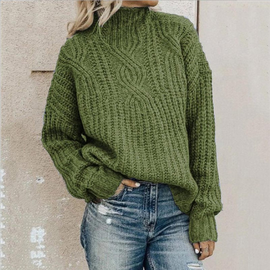 Women's Oversized Cable-Knit Sweater
