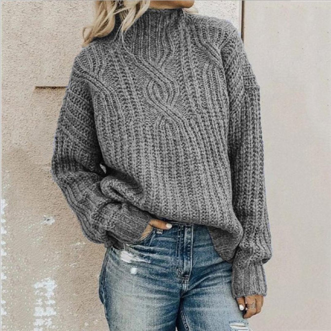 Women's Oversized Cable-Knit Sweater