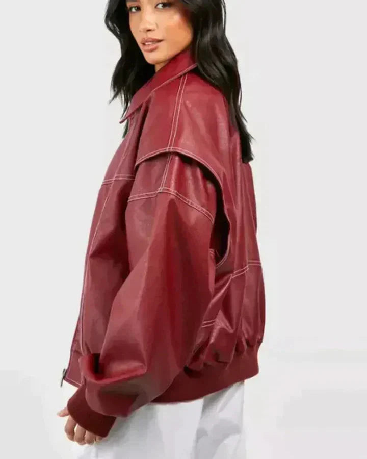 Women's Oversized Comfortable Jacket with Elegant Finish