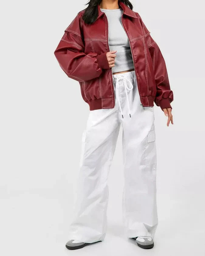 Women's Oversized Comfortable Jacket with Elegant Finish