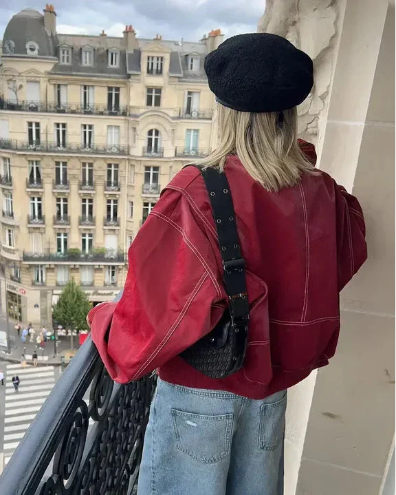 Women's Oversized Comfortable Jacket with Elegant Finish