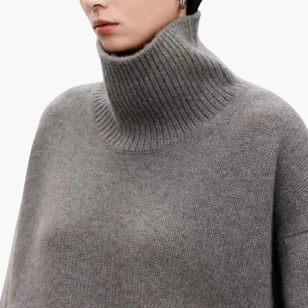 Women’s Oversized High-Neck Sweater