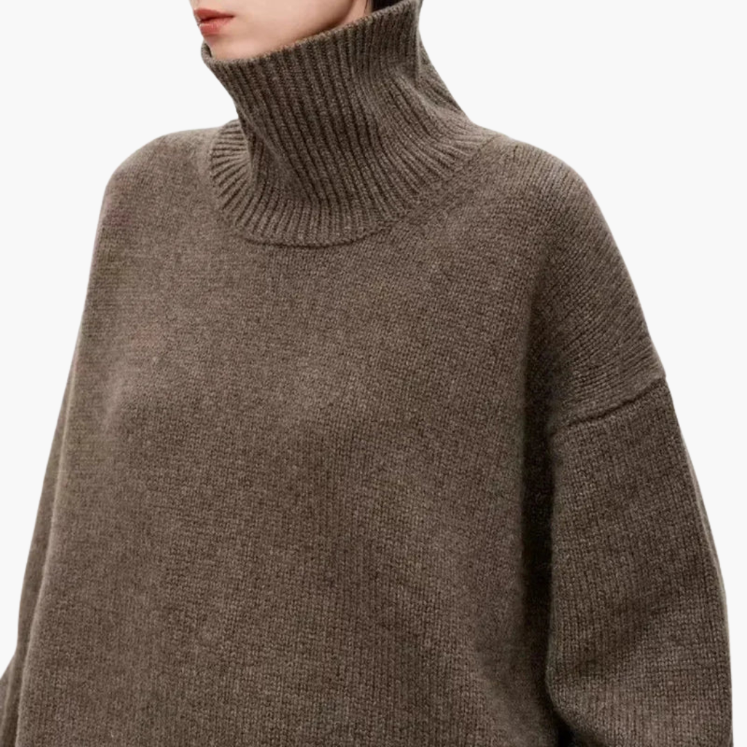 Women’s Oversized High-Neck Sweater