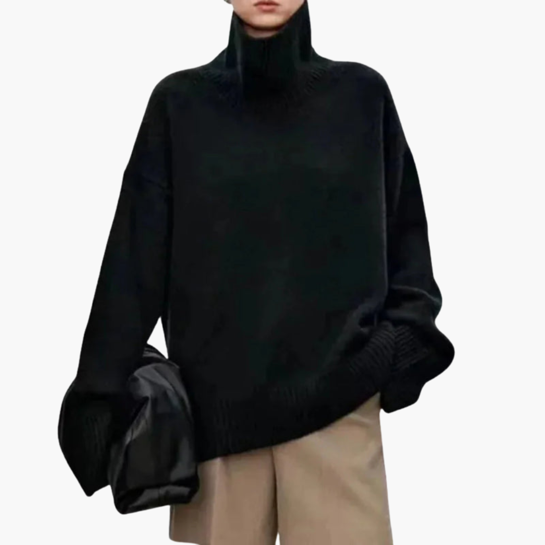 Women’s Oversized High-Neck Sweater