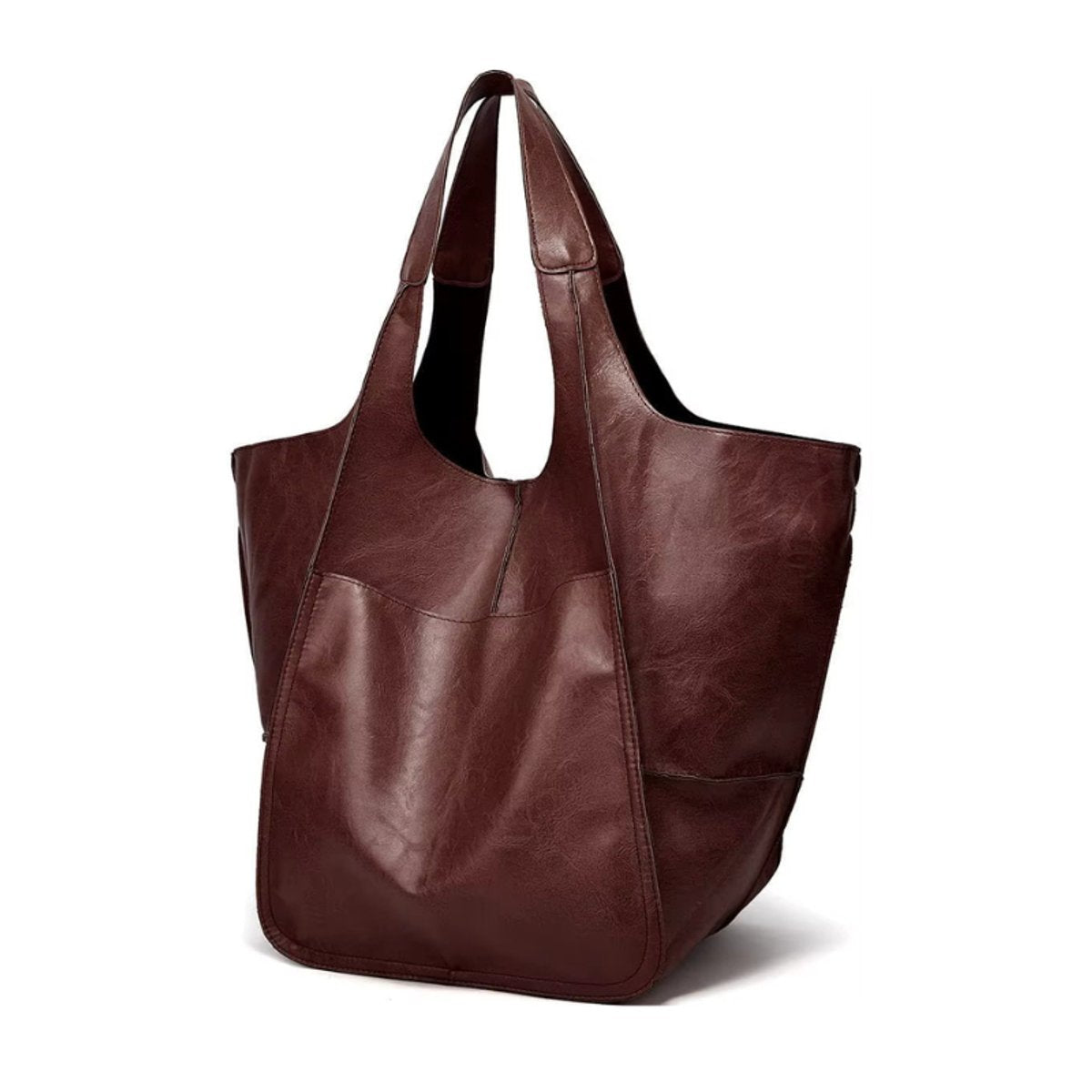 Women's Oversized Magnetic-Closure Tote Bag