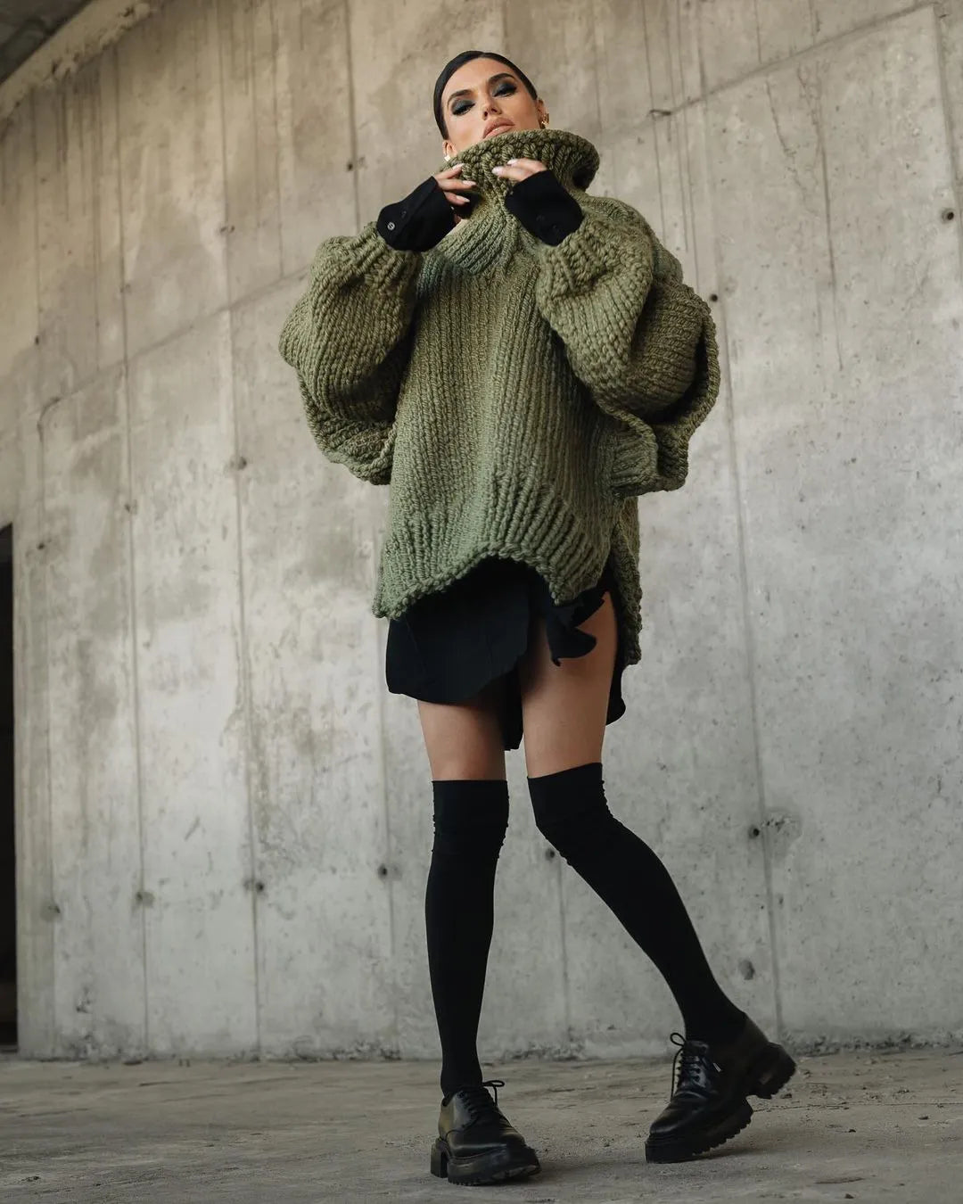 Women's Oversized Sweater Dress