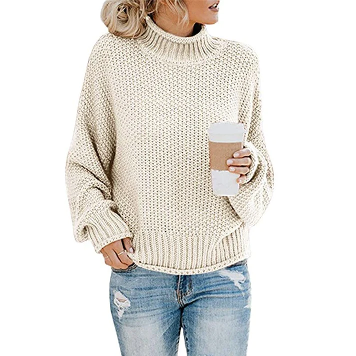 Women's Oversized Turtleneck Sweater