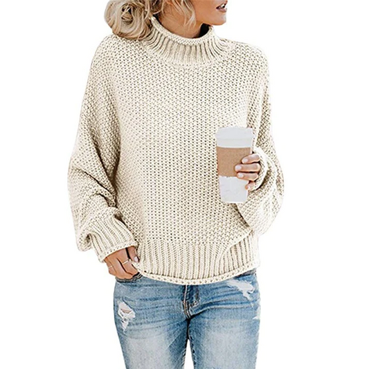 Women's Oversized Turtleneck Sweater