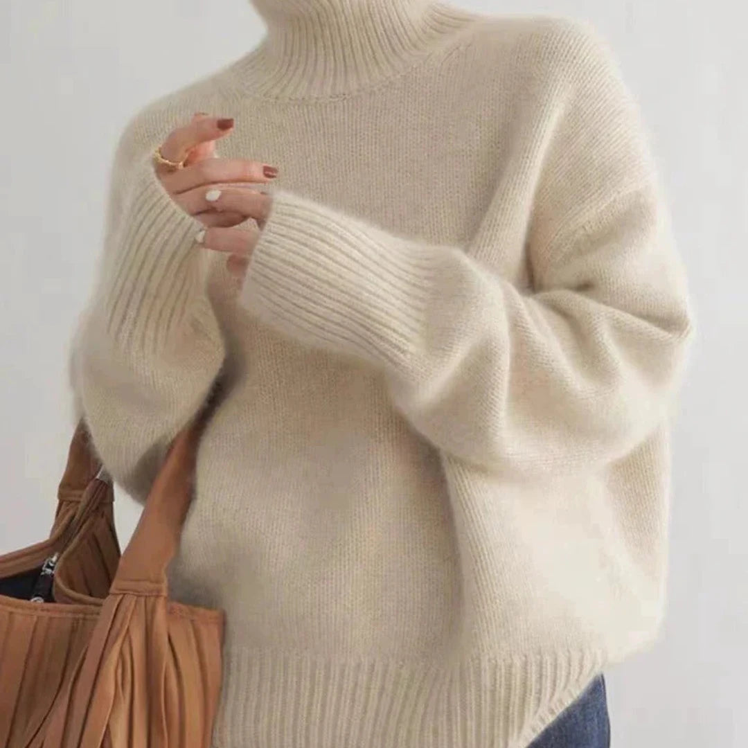 Women's Oversized Turtleneck Sweater