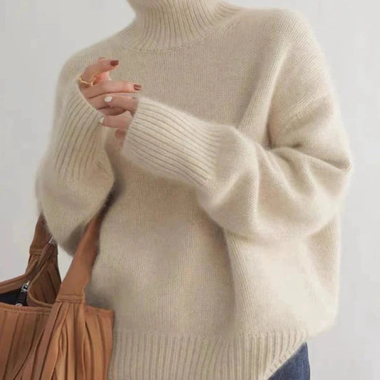 Women's Oversized Turtleneck Sweater