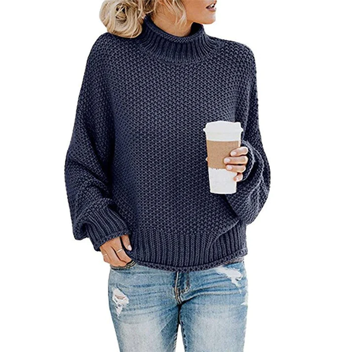 Women's Oversized Turtleneck Sweater