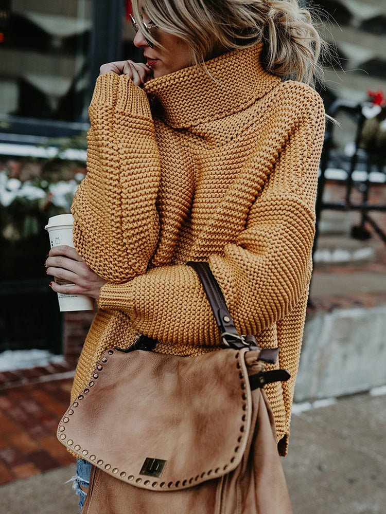 Women's Oversized Turtleneck Sweater