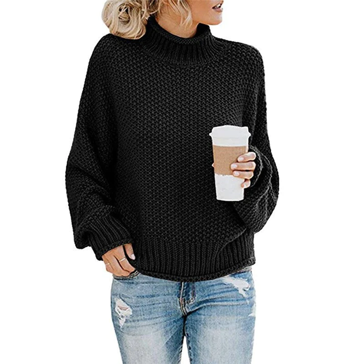 Women's Oversized Turtleneck Sweater