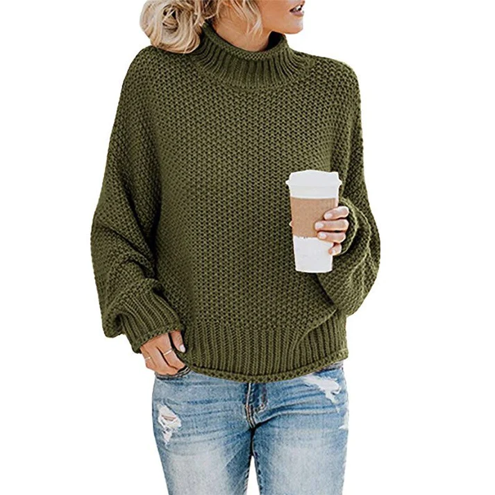 Women's Oversized Turtleneck Sweater