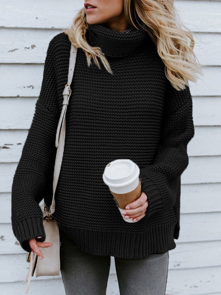 Women's Oversized Turtleneck Sweater