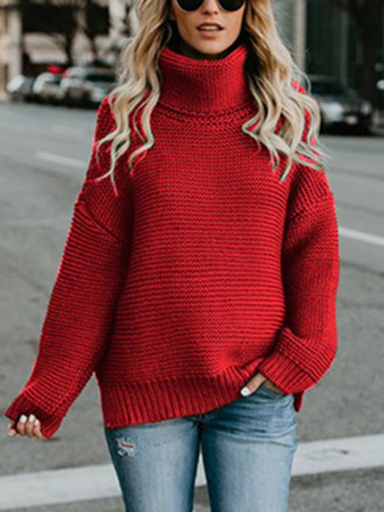 Women's Oversized Turtleneck Sweater