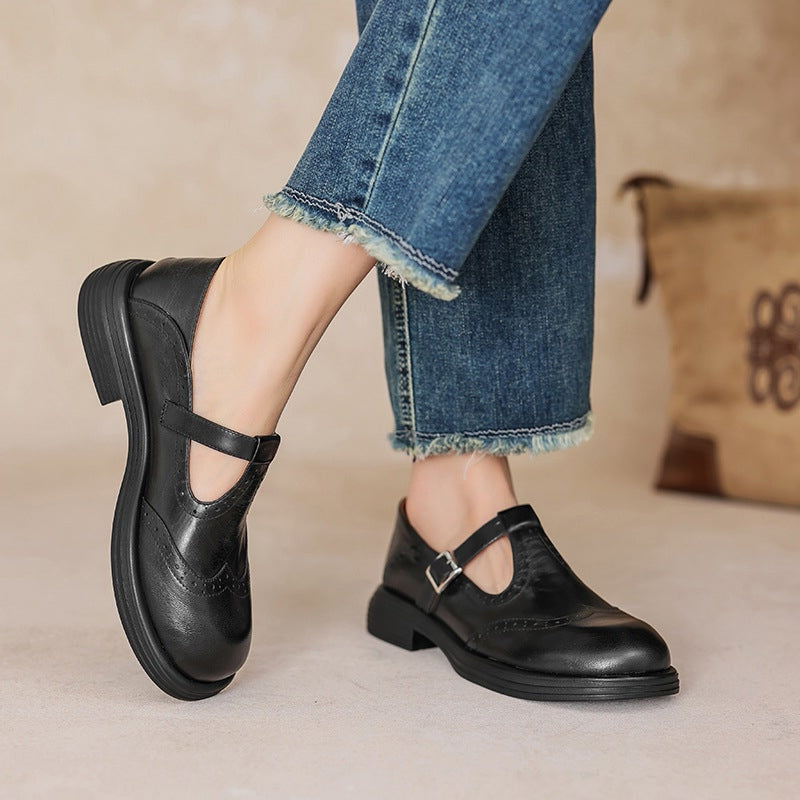 Women's Platform T-Strap Mary Jane Shoes