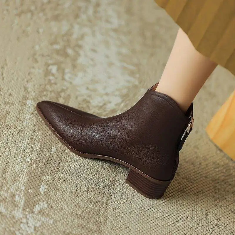 Women's Pointed-Toe Ankle Boots