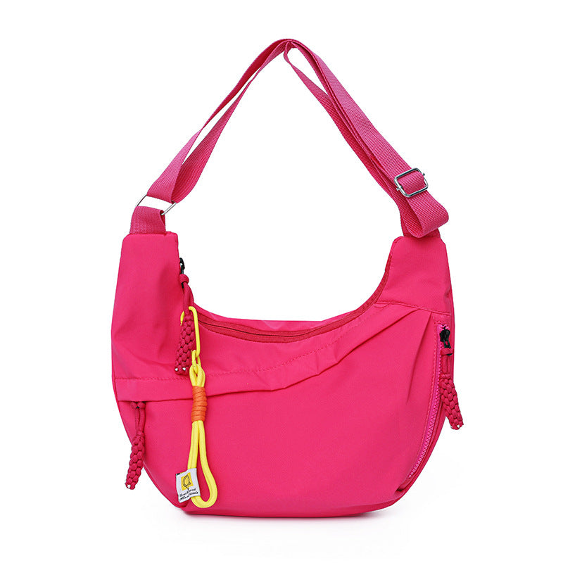 Women's Practical Shoulder Bag with Stylish Zipper