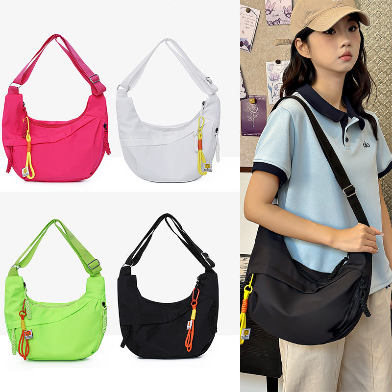 Women's Practical Shoulder Bag with Stylish Zipper