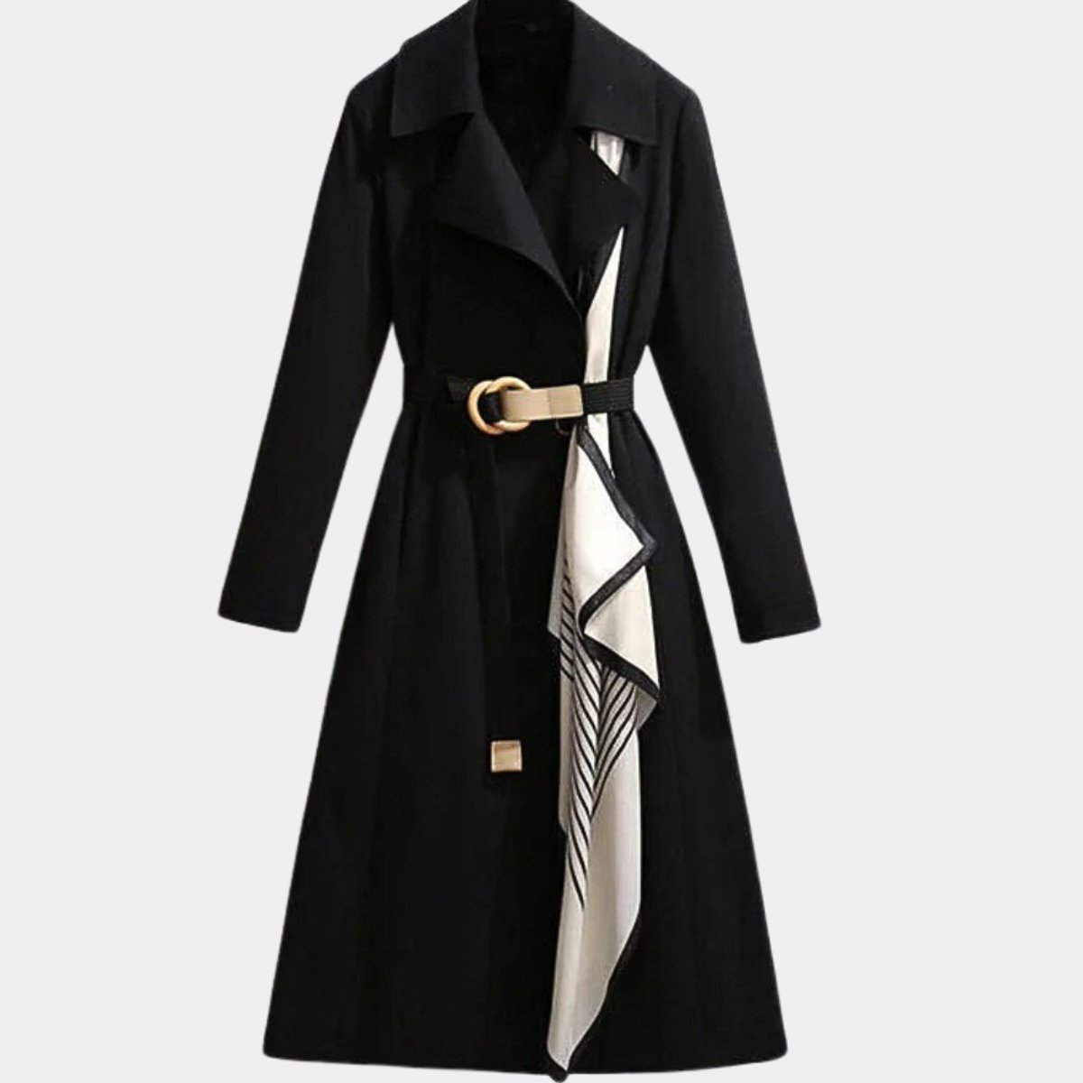 Women's Relaxed Belted Midi Trench Coat