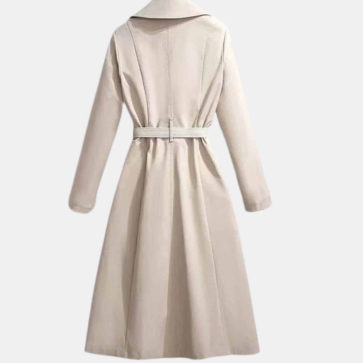 Women's Relaxed Belted Midi Trench Coat