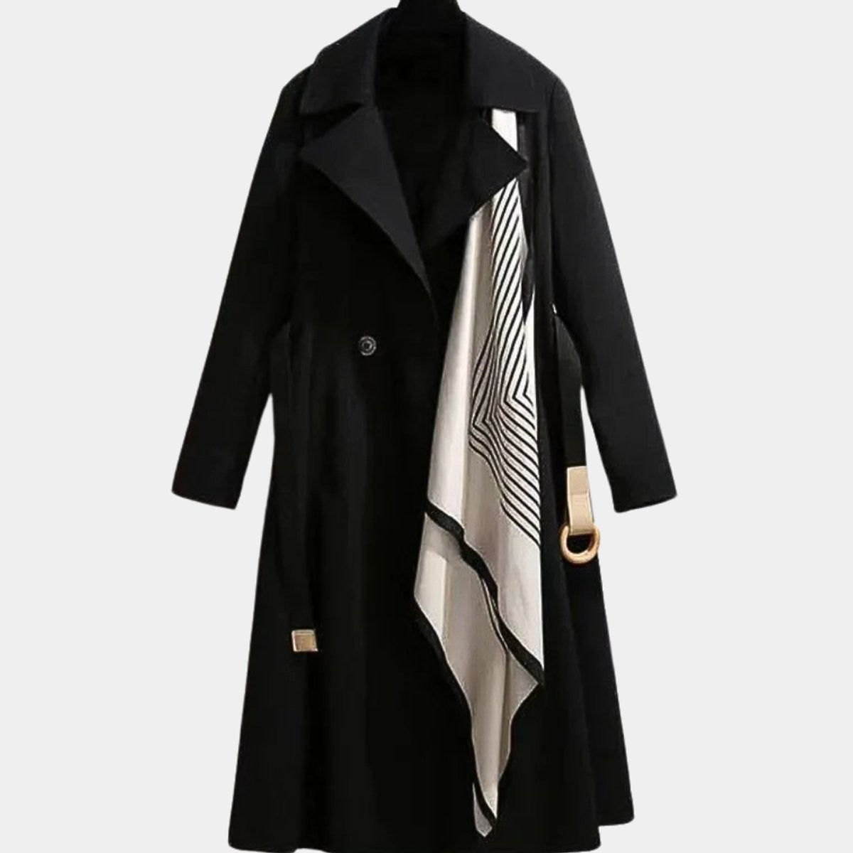 Women's Relaxed Belted Midi Trench Coat