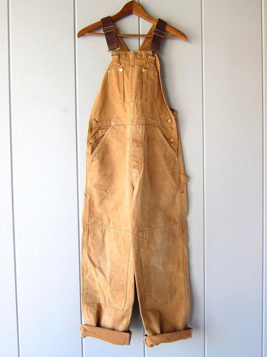 Women's Relaxed-Fit Adjustable-Strap Bib Overalls