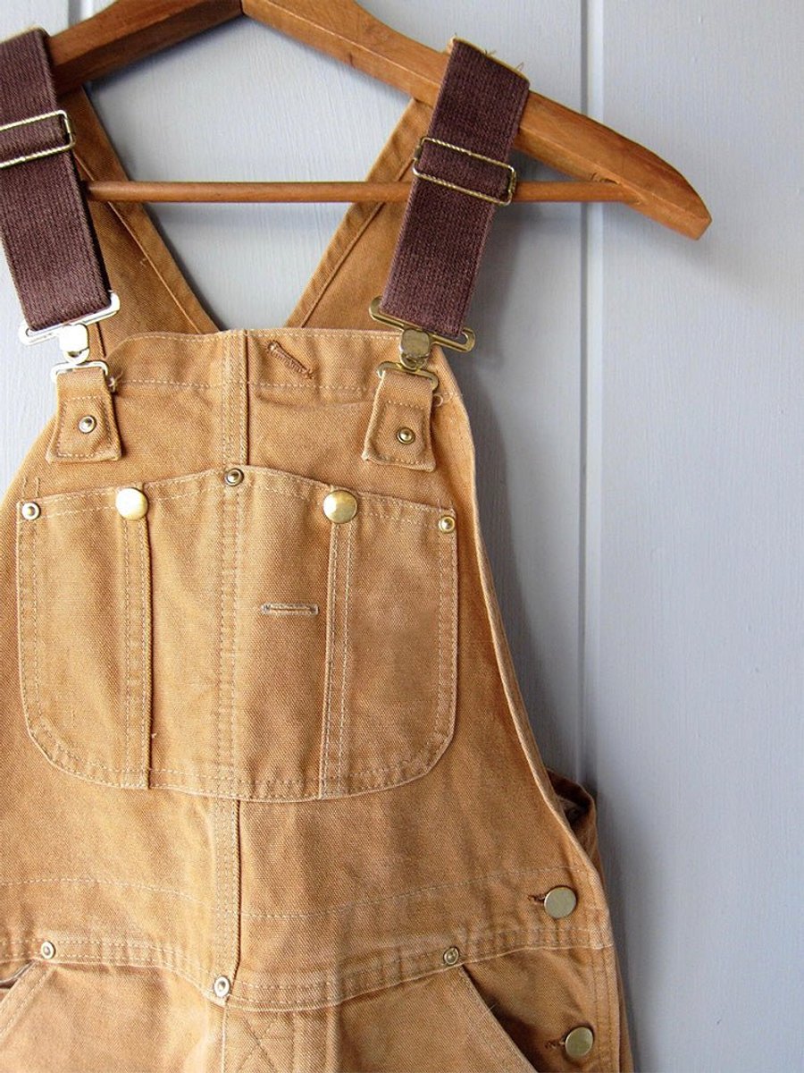 Women's Relaxed-Fit Adjustable-Strap Bib Overalls