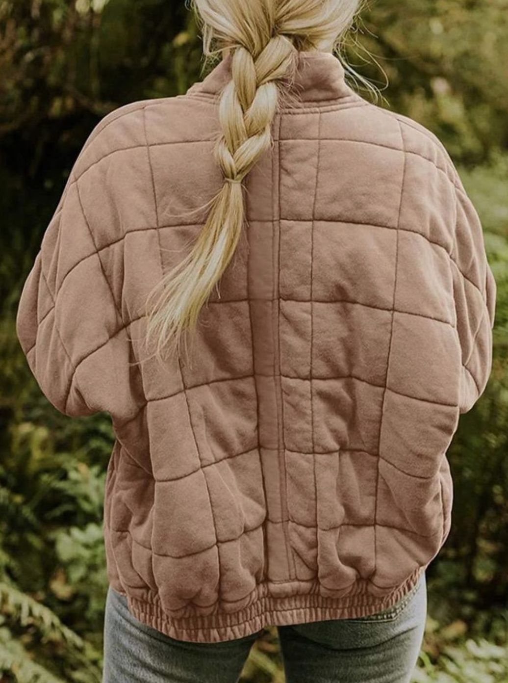 Women's Relaxed-Fit Lightweight Quilted Zip-Up Coat