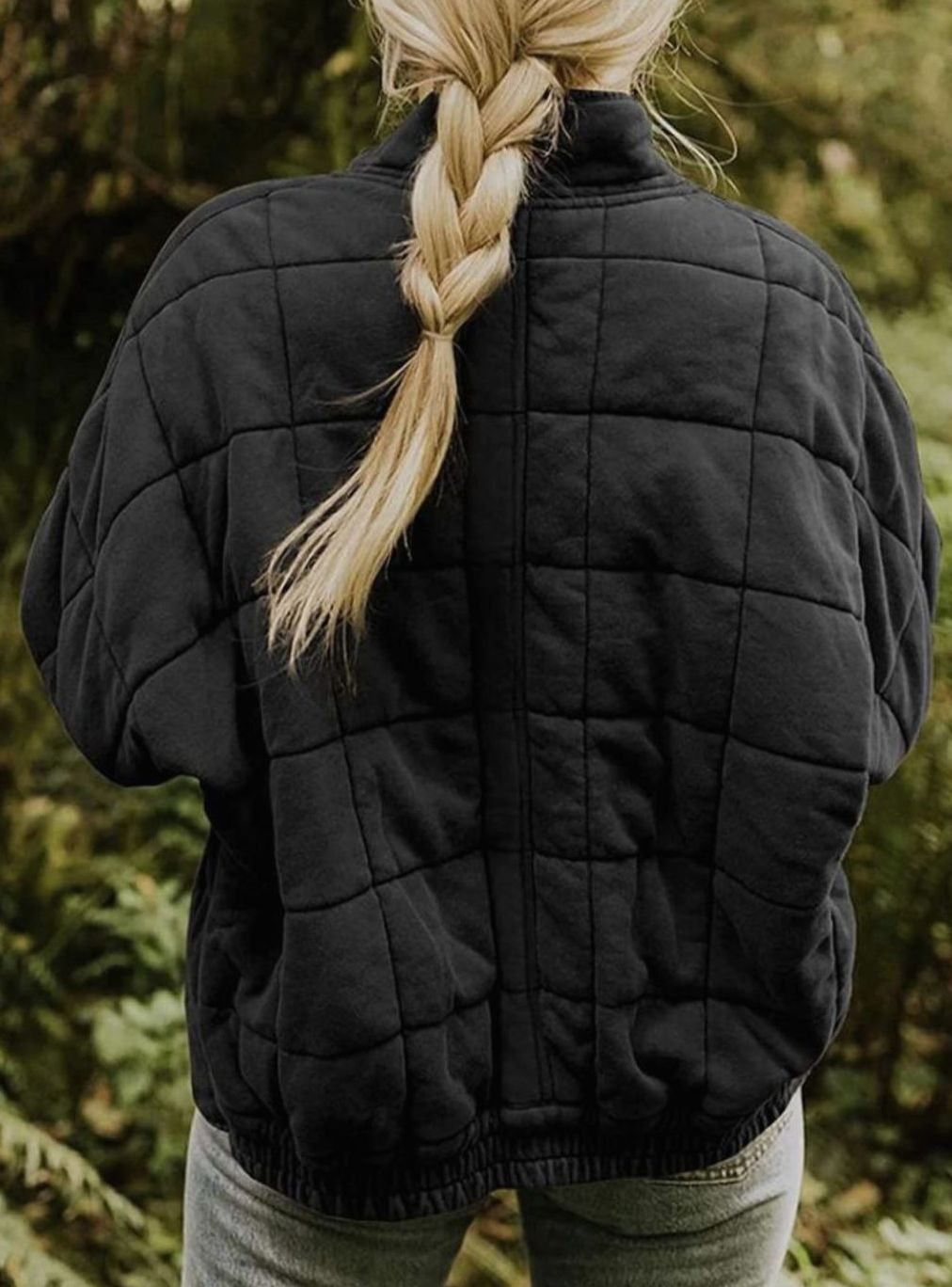 Women's Relaxed-Fit Lightweight Quilted Zip-Up Coat