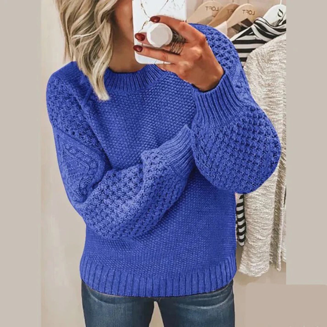 Women's Relaxed-Fit Long-Sleeve Sweater