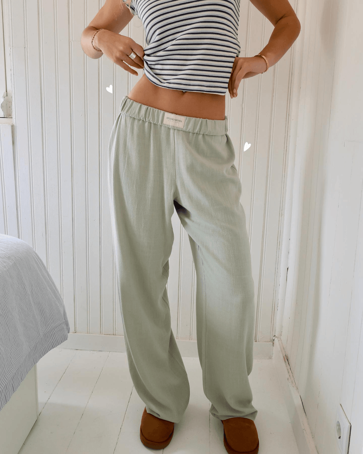 Women's Relaxed Fit Lounge Pants with Elastic Waist and Side Pockets - Soft, Lightweight and Comfortable