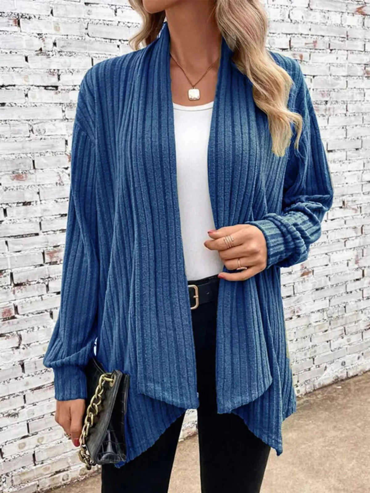 Women's Relaxed Open-Front Cardigan
