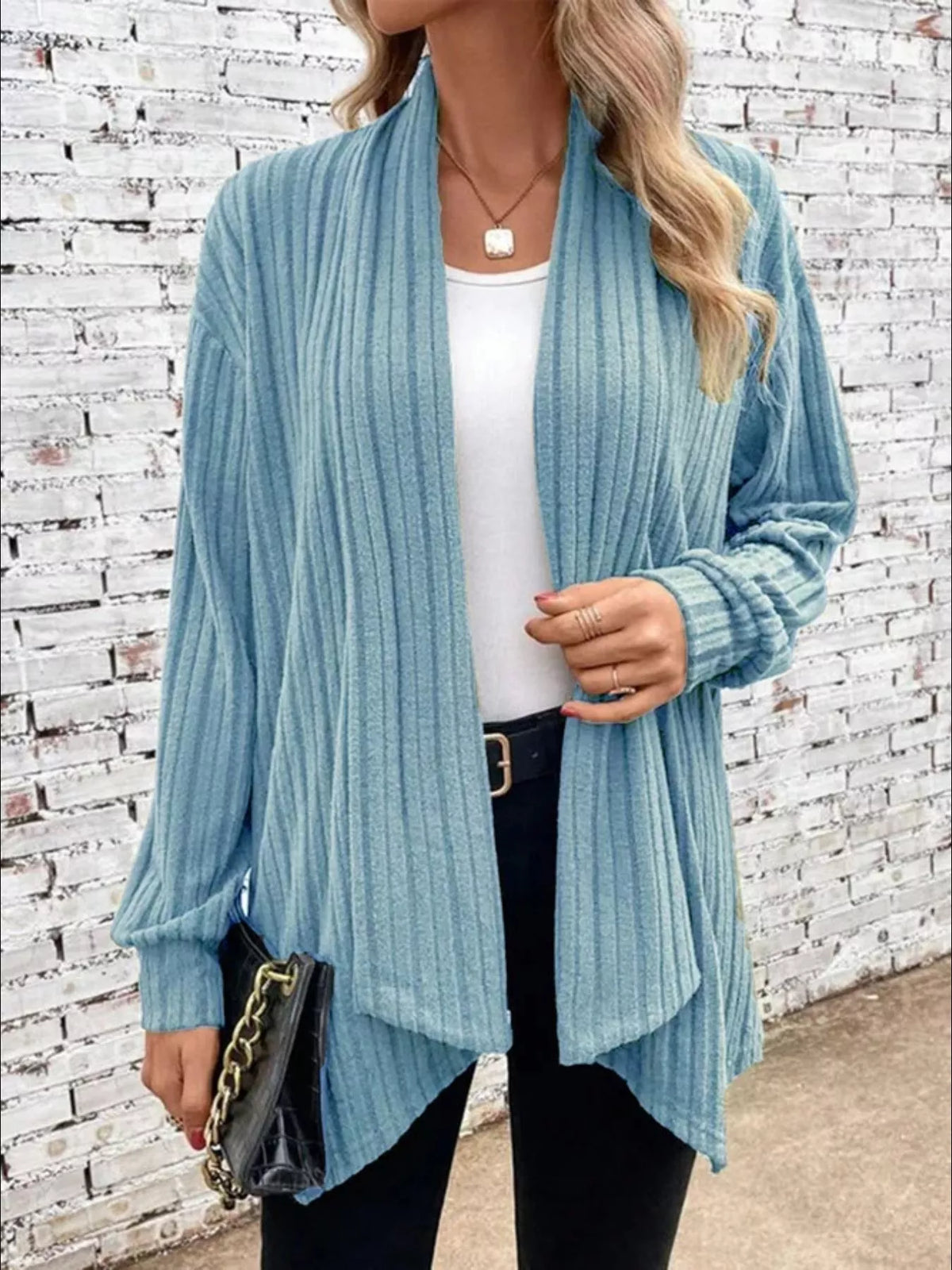 Women's Relaxed Open-Front Cardigan