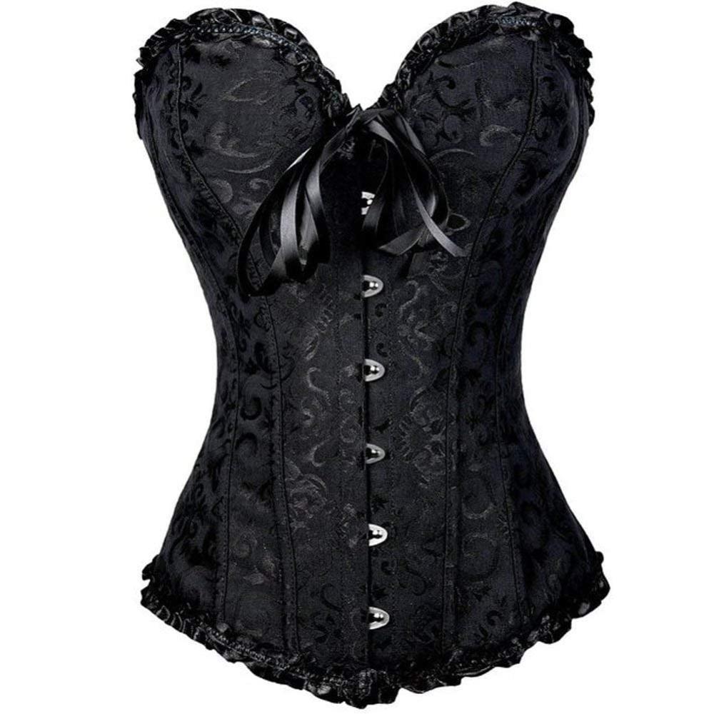 Women's Retro Boned Corset – Adjustable Waist Trainer for a Sculpted Silhouette