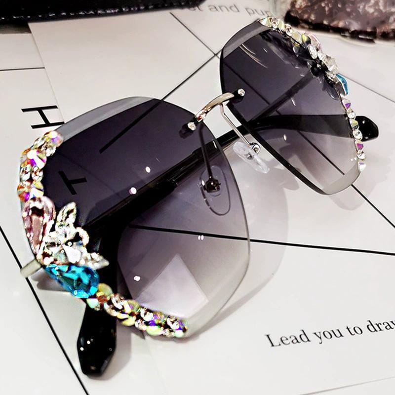 Women's Rimless Vintage Sunglasses