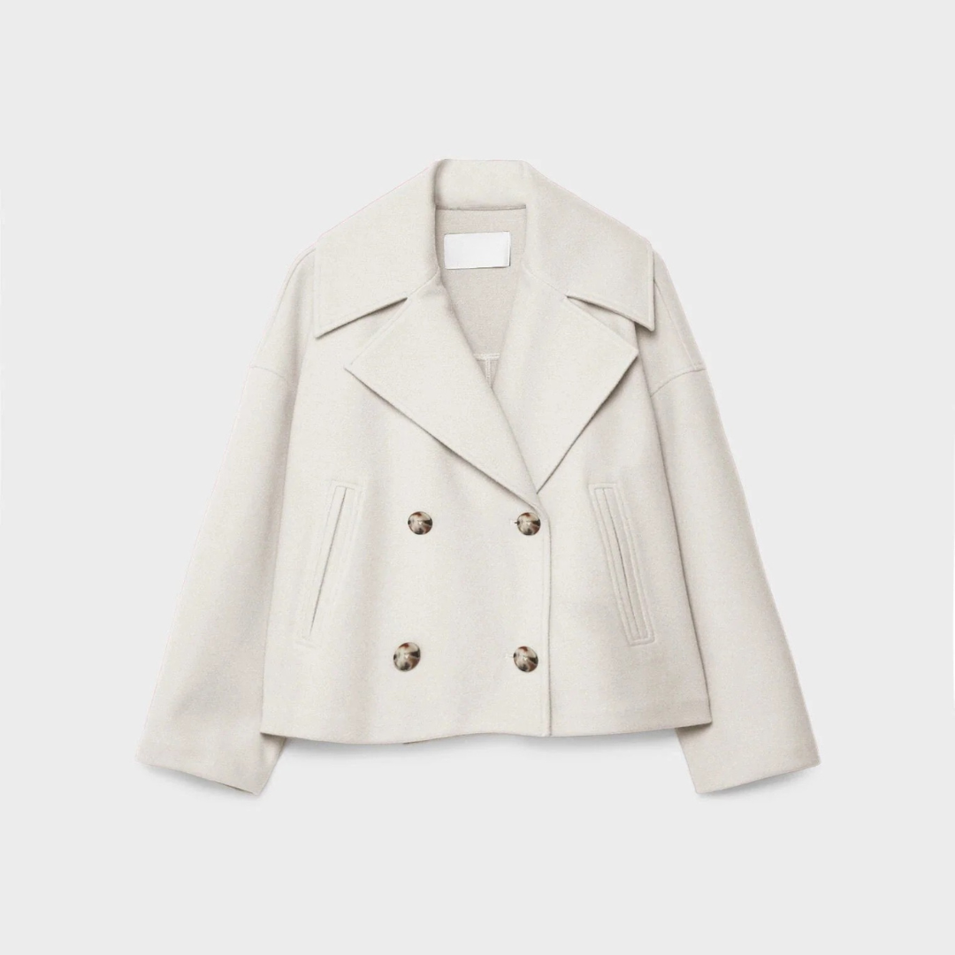 Women's Short Double-Breasted Jacket for Autumn & Winter
