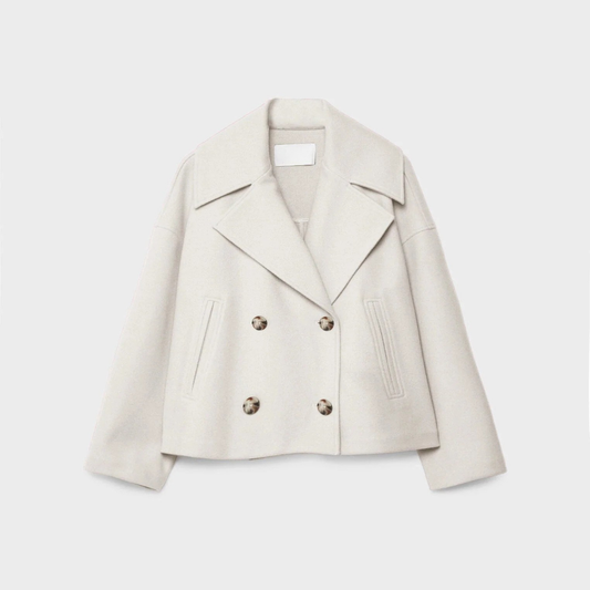 Women's Short Double-Breasted Jacket for Autumn & Winter