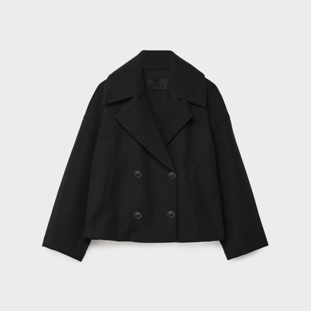 Women's Short Double-Breasted Jacket for Autumn & Winter