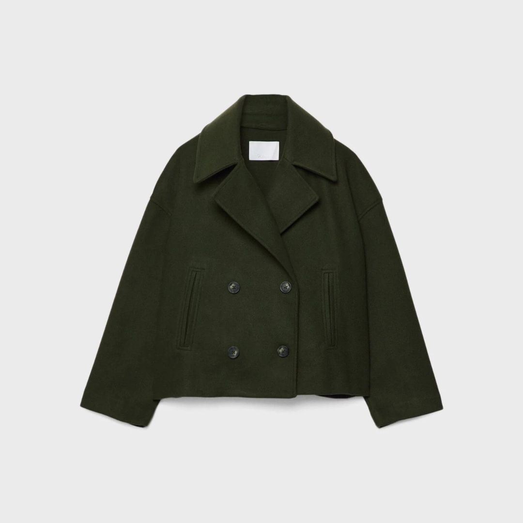 Women's Short Double-Breasted Jacket for Autumn & Winter