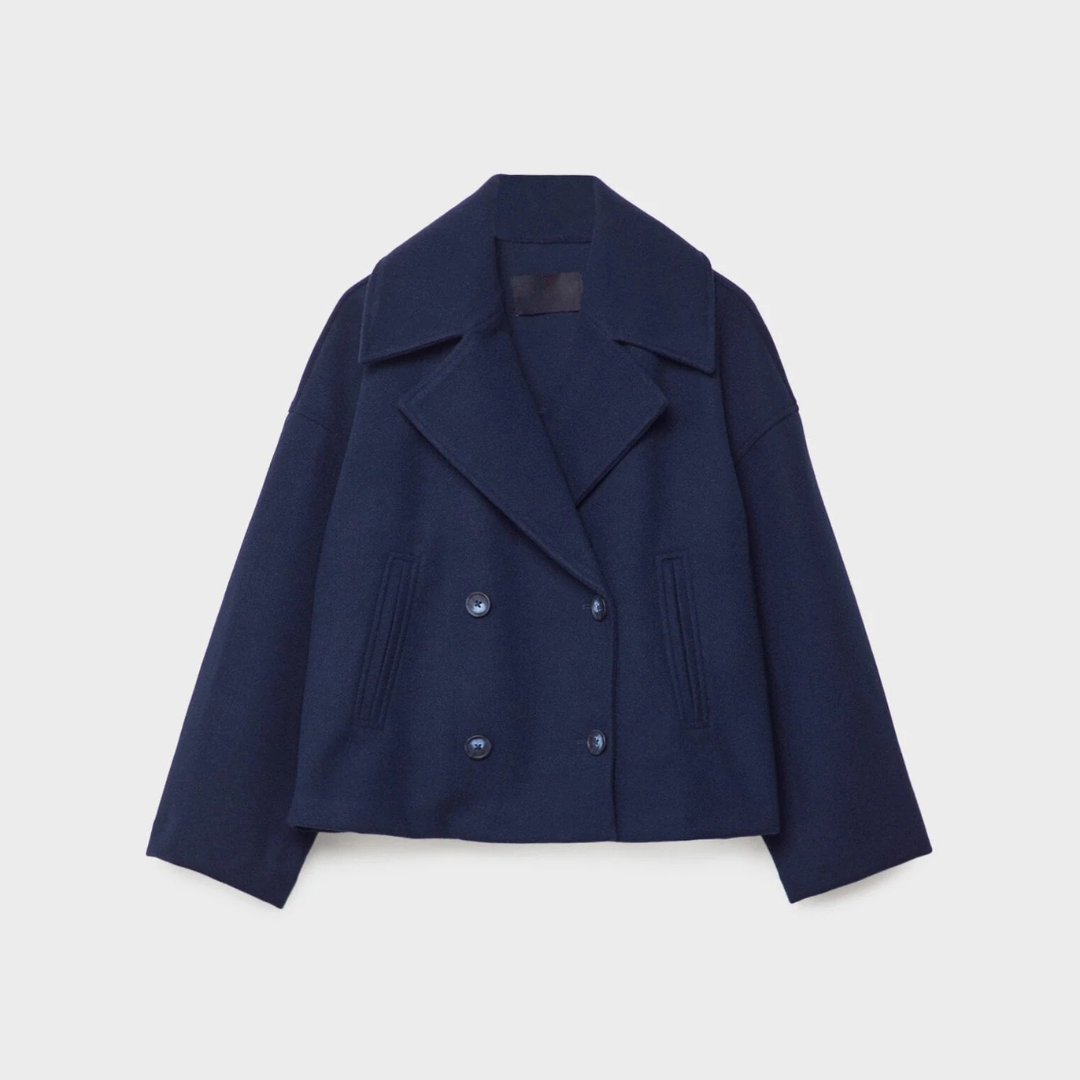 Women's Short Double-Breasted Jacket for Autumn & Winter