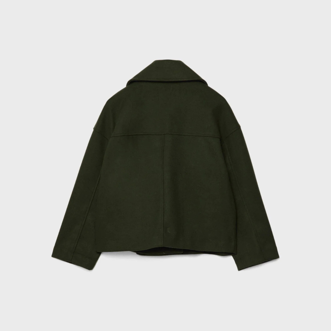 Women's Short Double-Breasted Jacket for Autumn & Winter